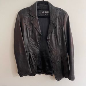Luis Alvear Black Leather Jacket